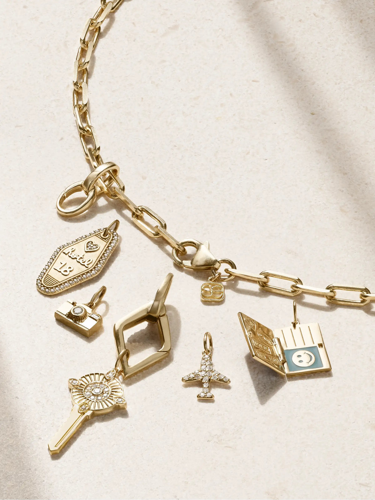 14-karat Gold, Enamel And Diamond Necklace