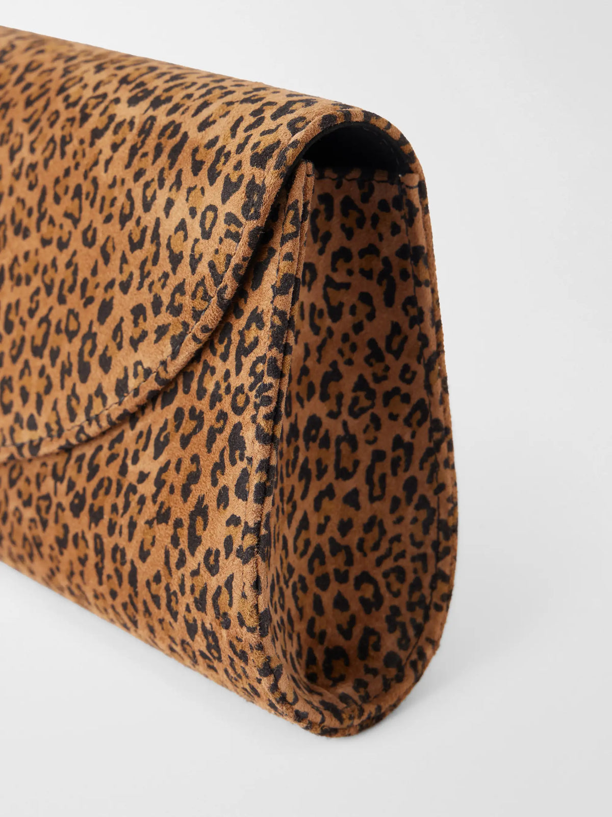 Hunting Season The Opera Leopard-print Suede Clutch
