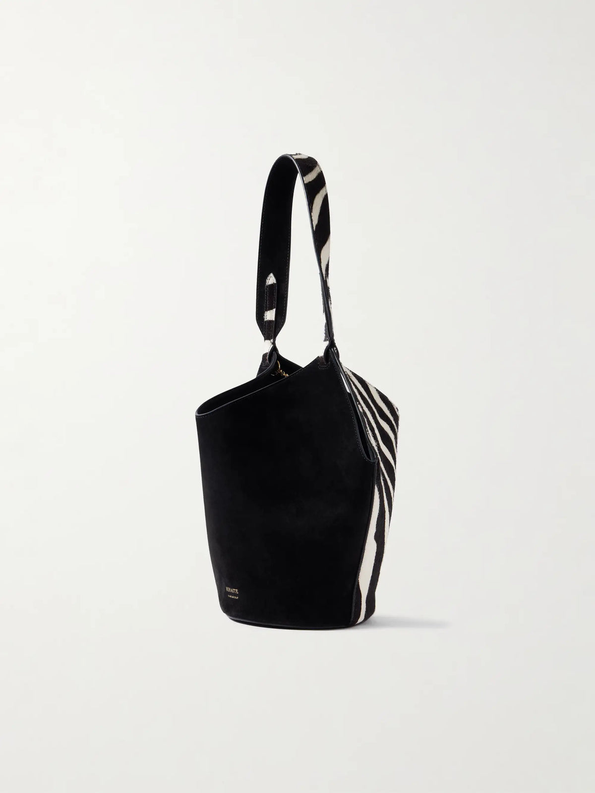 Lotus Mini Zebra-print Calf Hair And Suede Tote