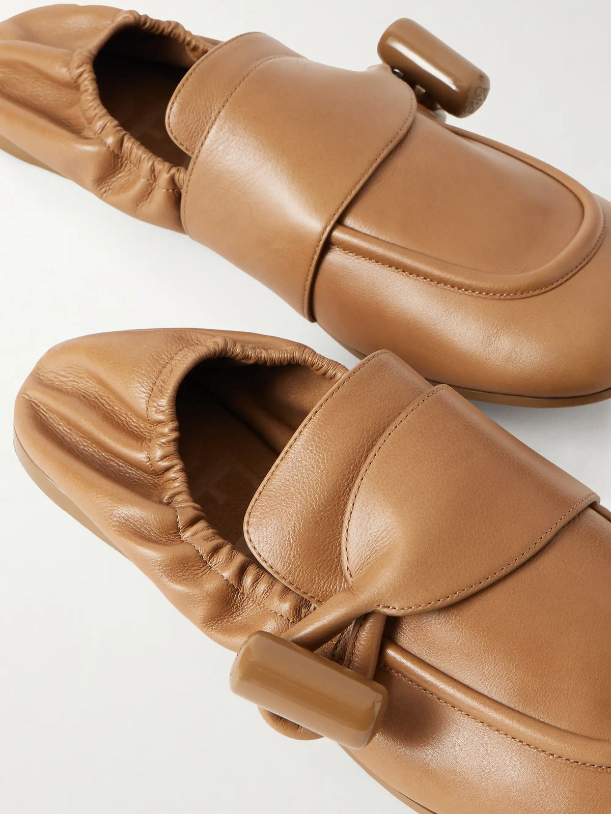Toggle Leather Loafers