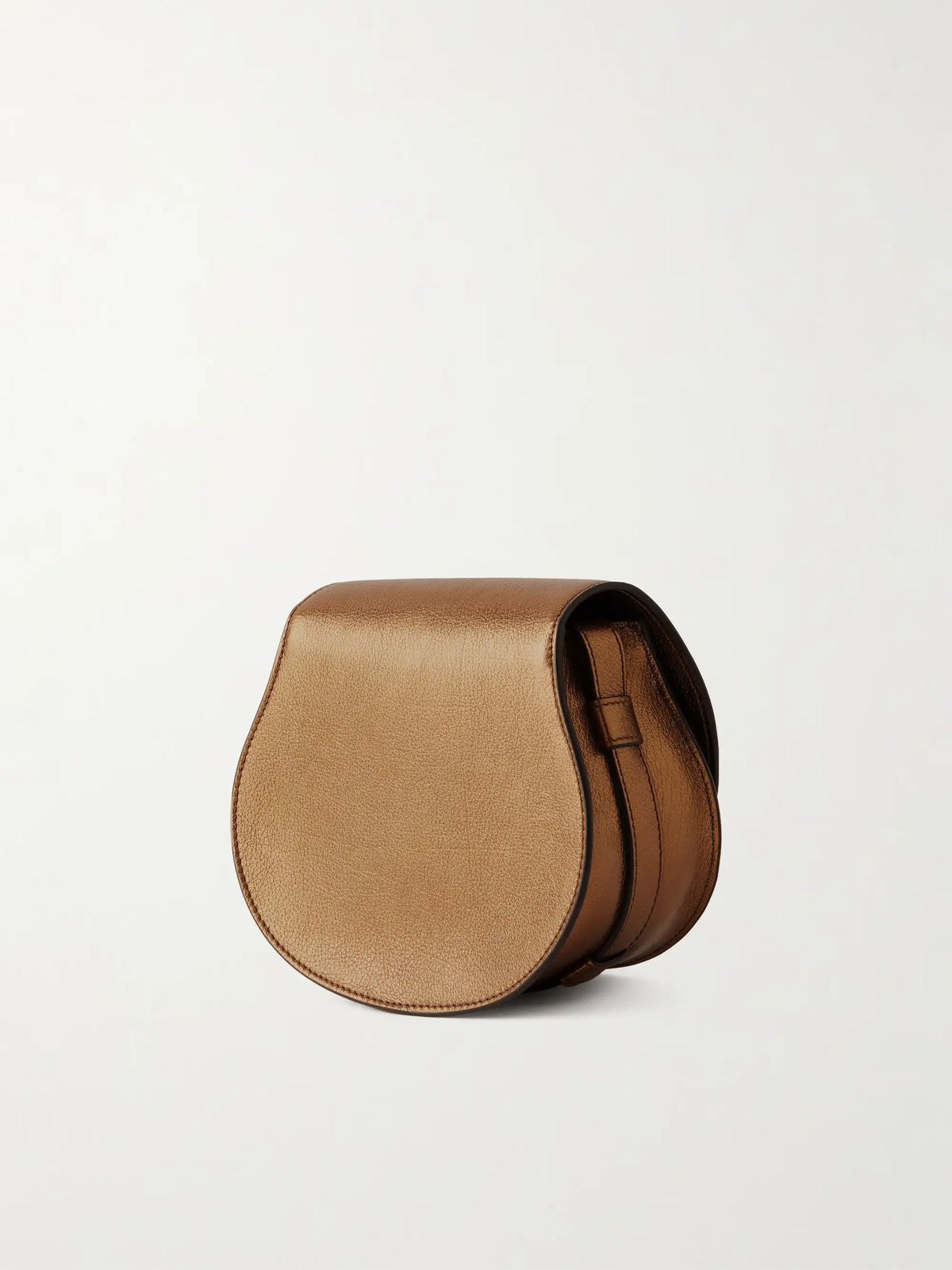 Marcie Metallic Crinkled-leather Shoulder Bag