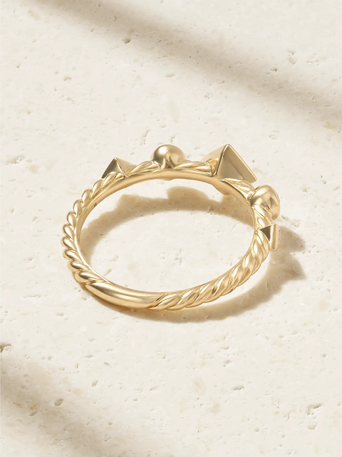 Petite Modern Renaissance 18-karat Gold Diamond Ring