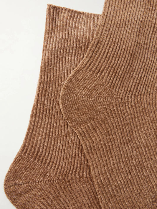 Gabriela Hearst Brio Ribbed Silk Socks