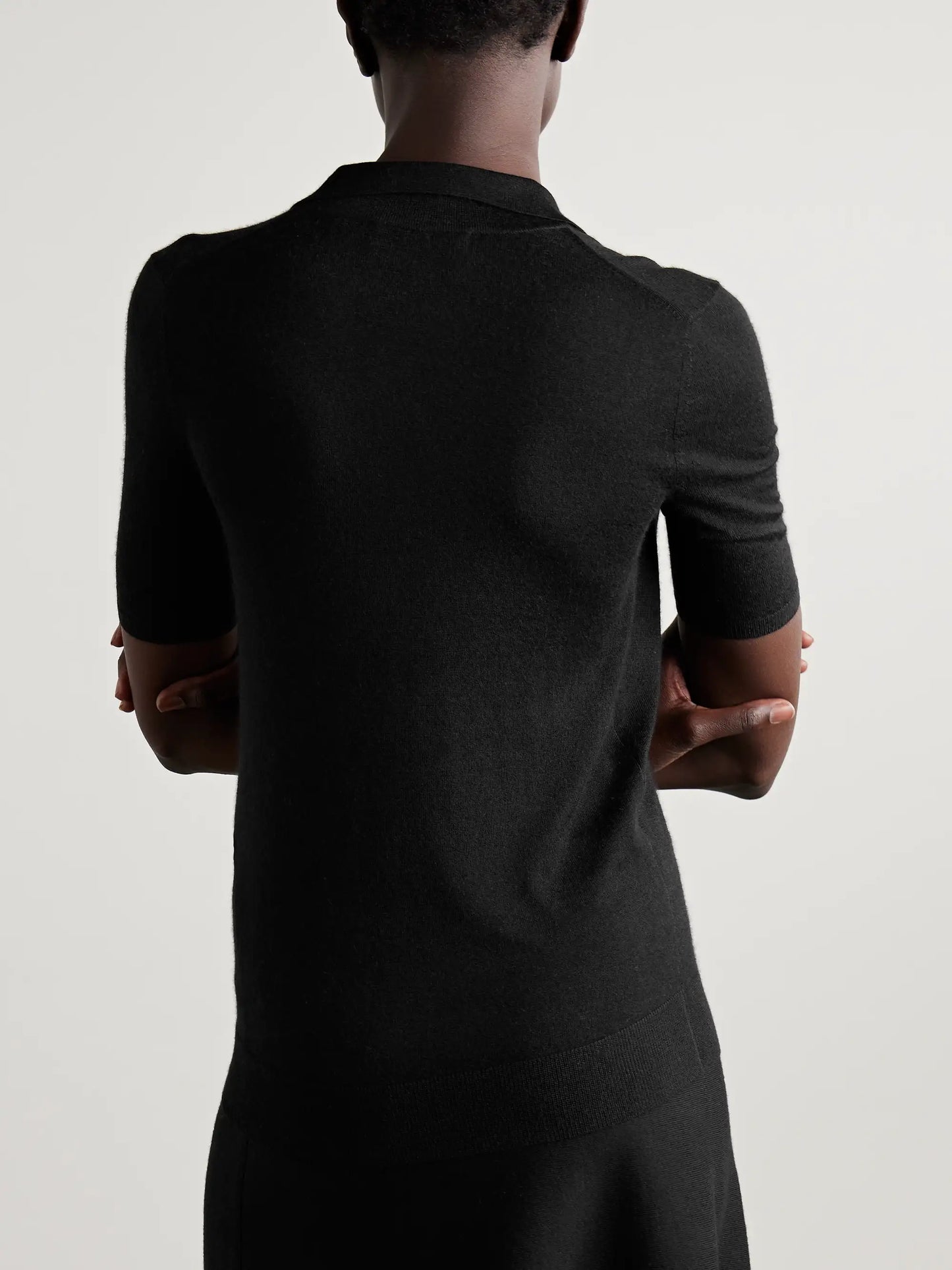 Frank Cashmere And Silk-blend Polo Shirt