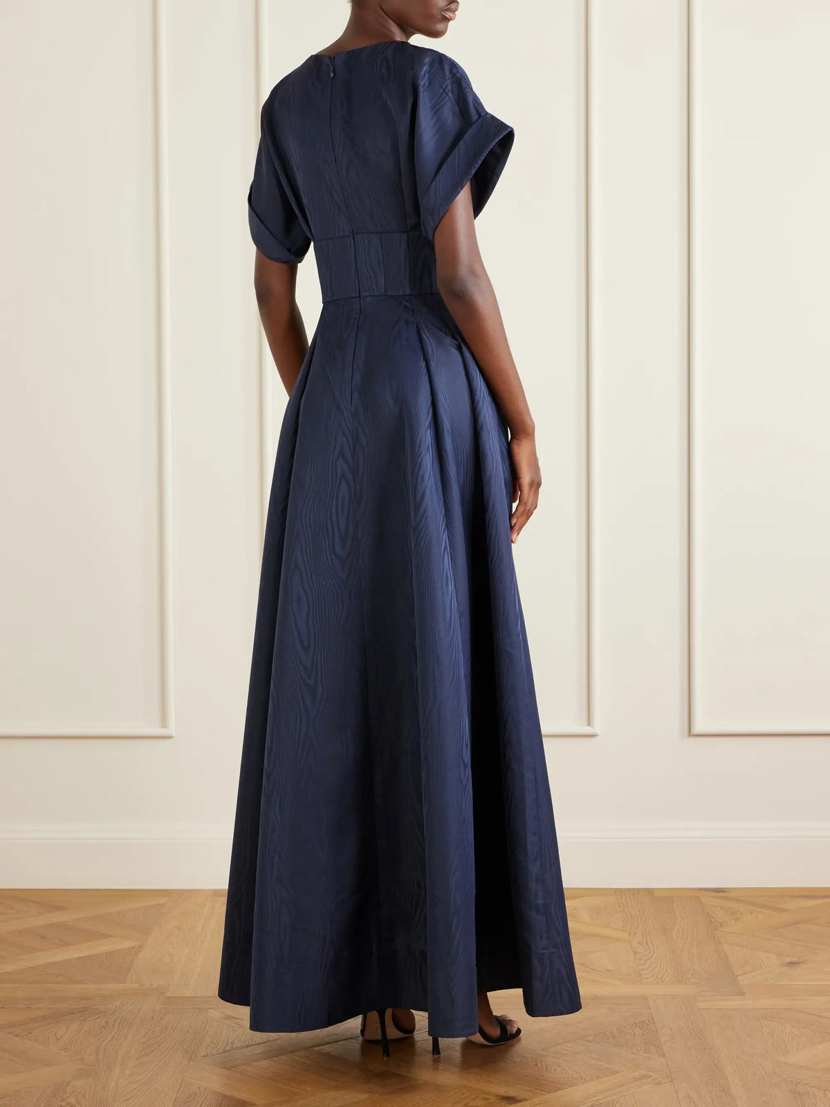 Rebecca Vallance Embellished Moire Gown