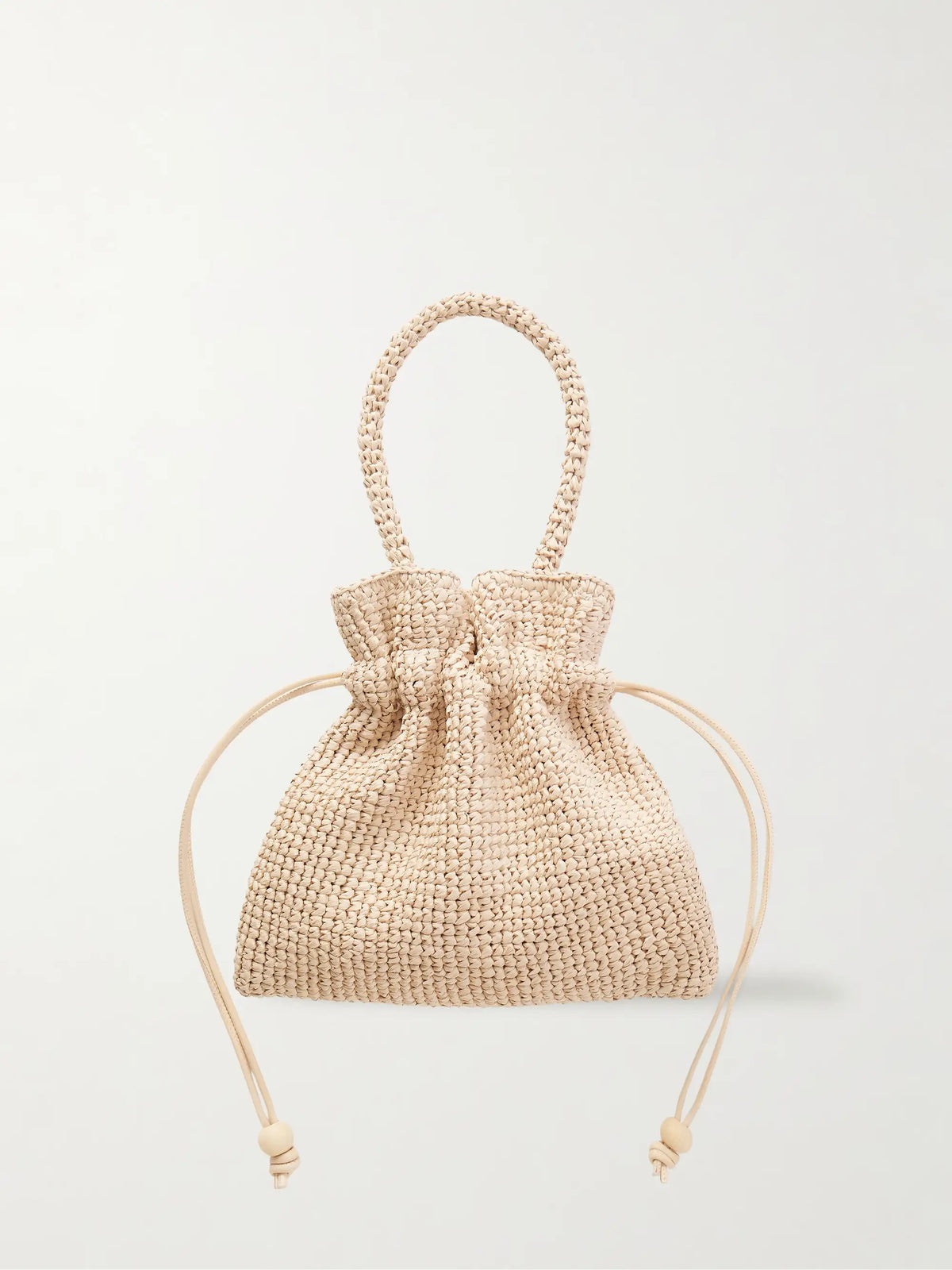 Kylie Woven Raffia Pouch