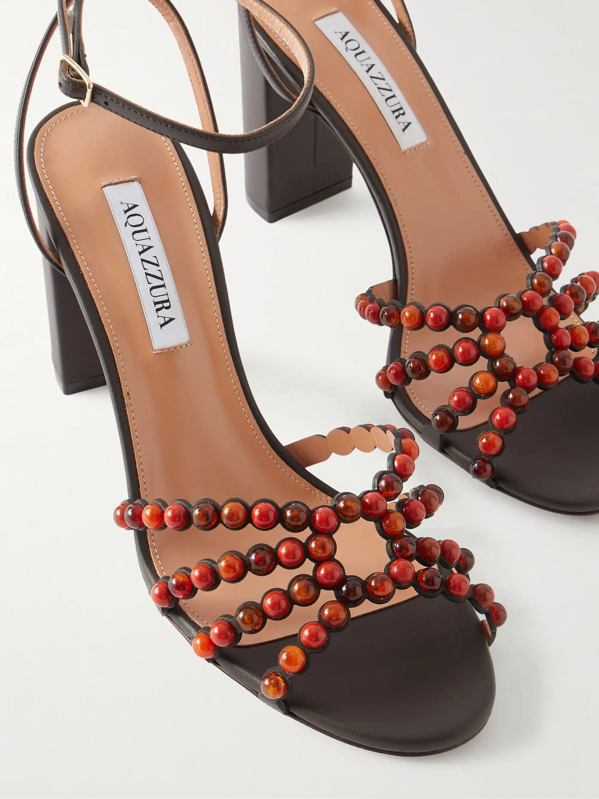 Gemma 85 Embellished Leather Sandals