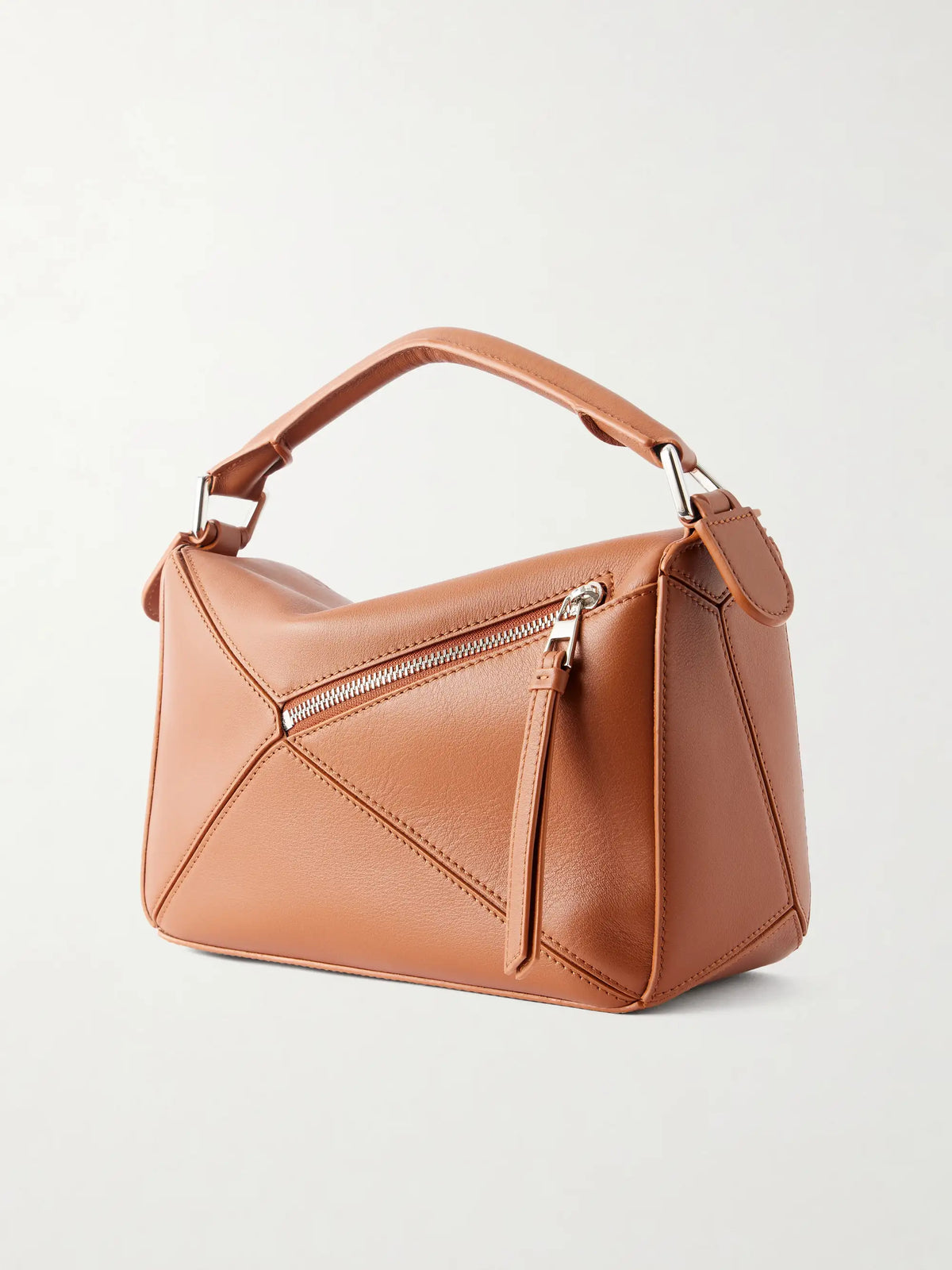 Puzzle Layers Small Leather Shoulder Bag