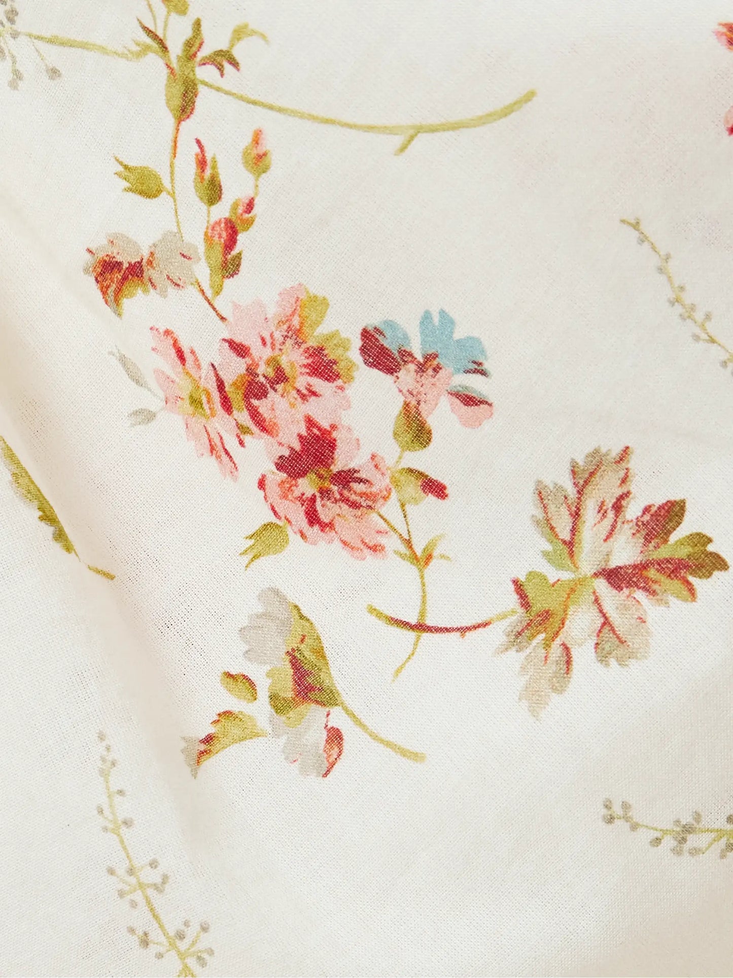 Emmaretta Tie-detailed Shirred Floral-print Organic Cotton Midi Dress
