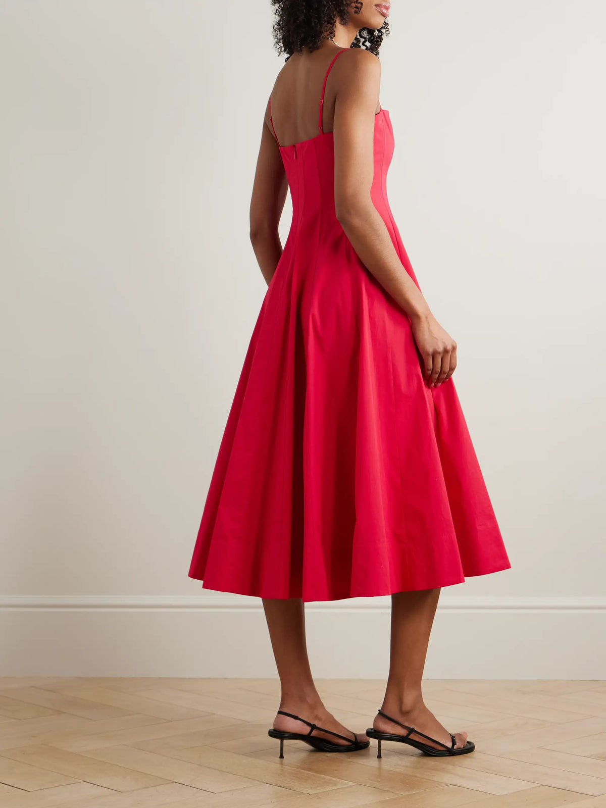 Wylie Paneled Cotton-blend Poplin Midi Dress