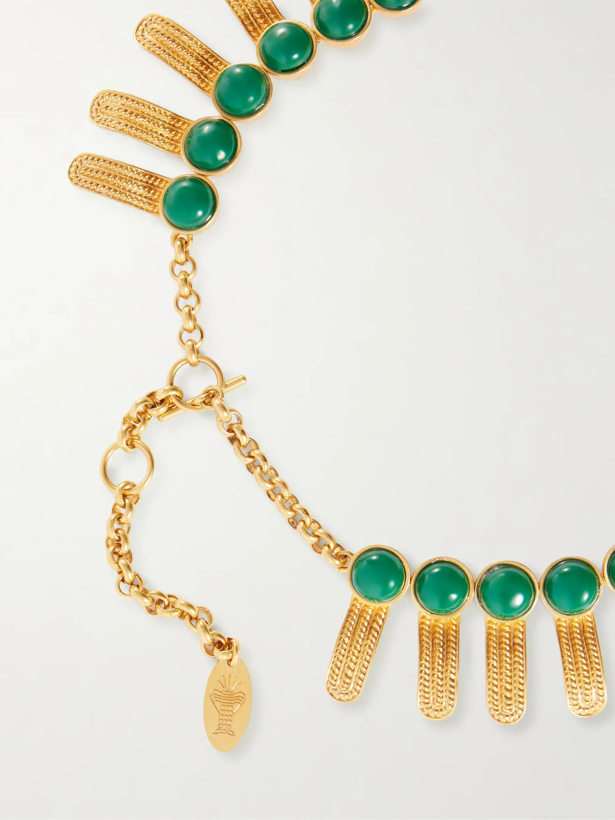 Sonia Petroff Orofina Gold-tone Resin Necklace