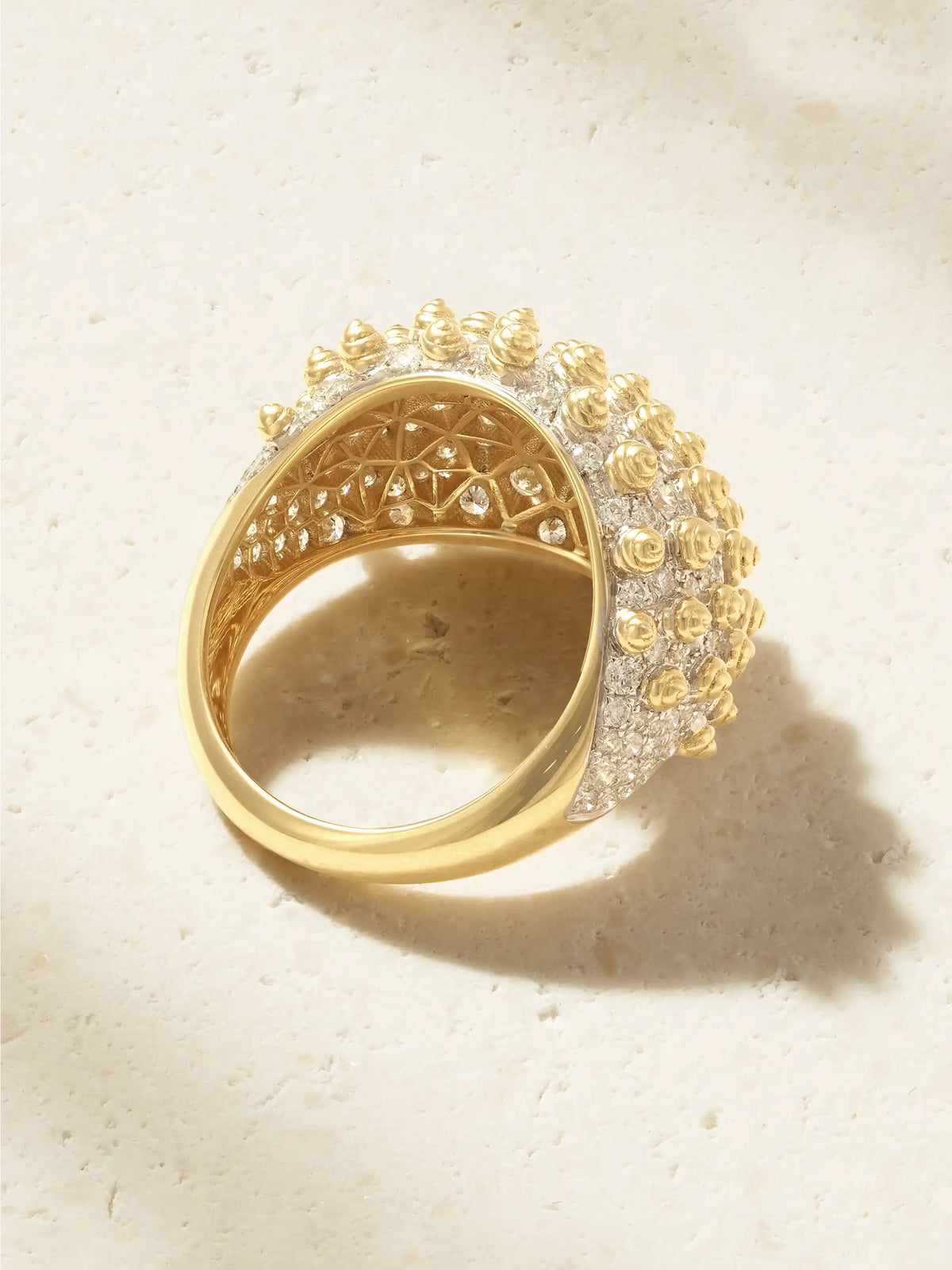 Bague Picots 18-karat Gold Diamond Ring