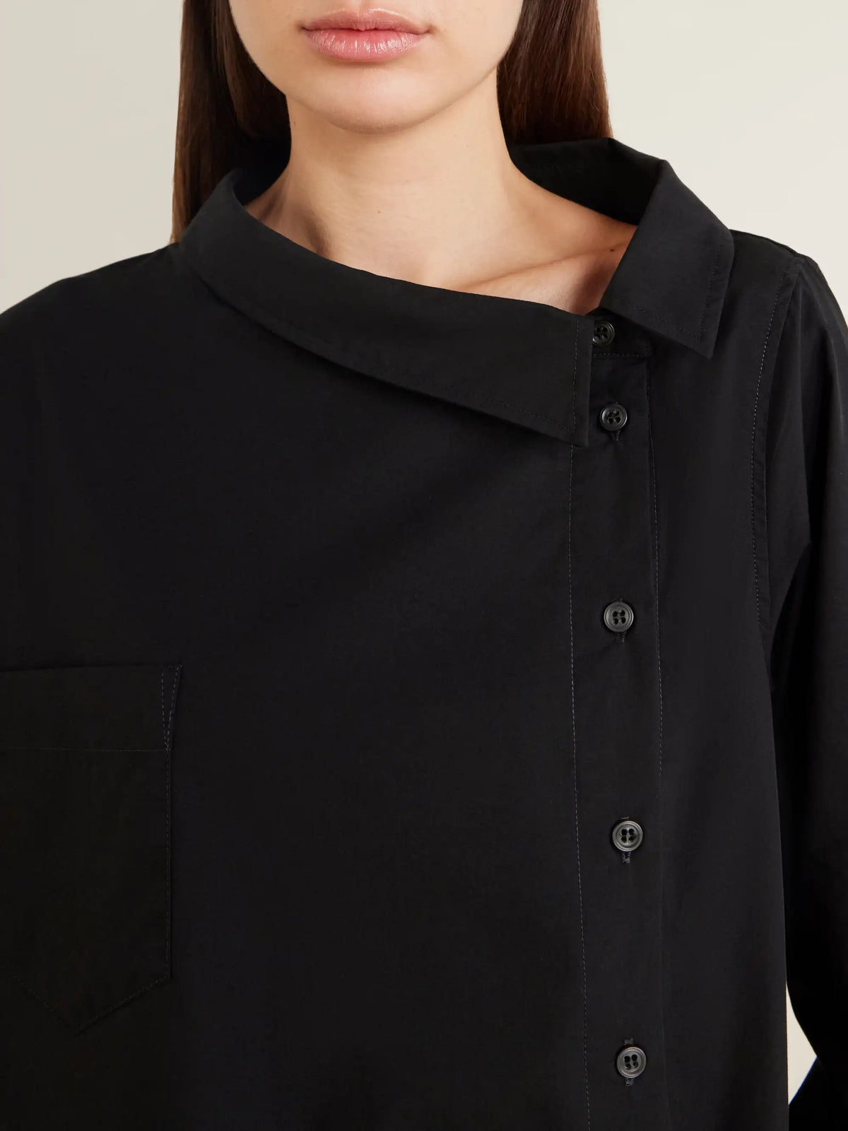 Jamie Haller The Asymmetry Cotton-poplin Shirt