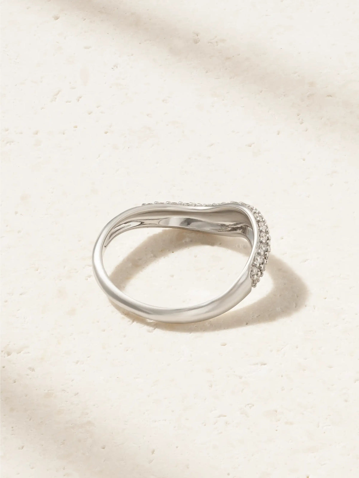 Wave Alliance 18-karat White Gold Diamond Ring