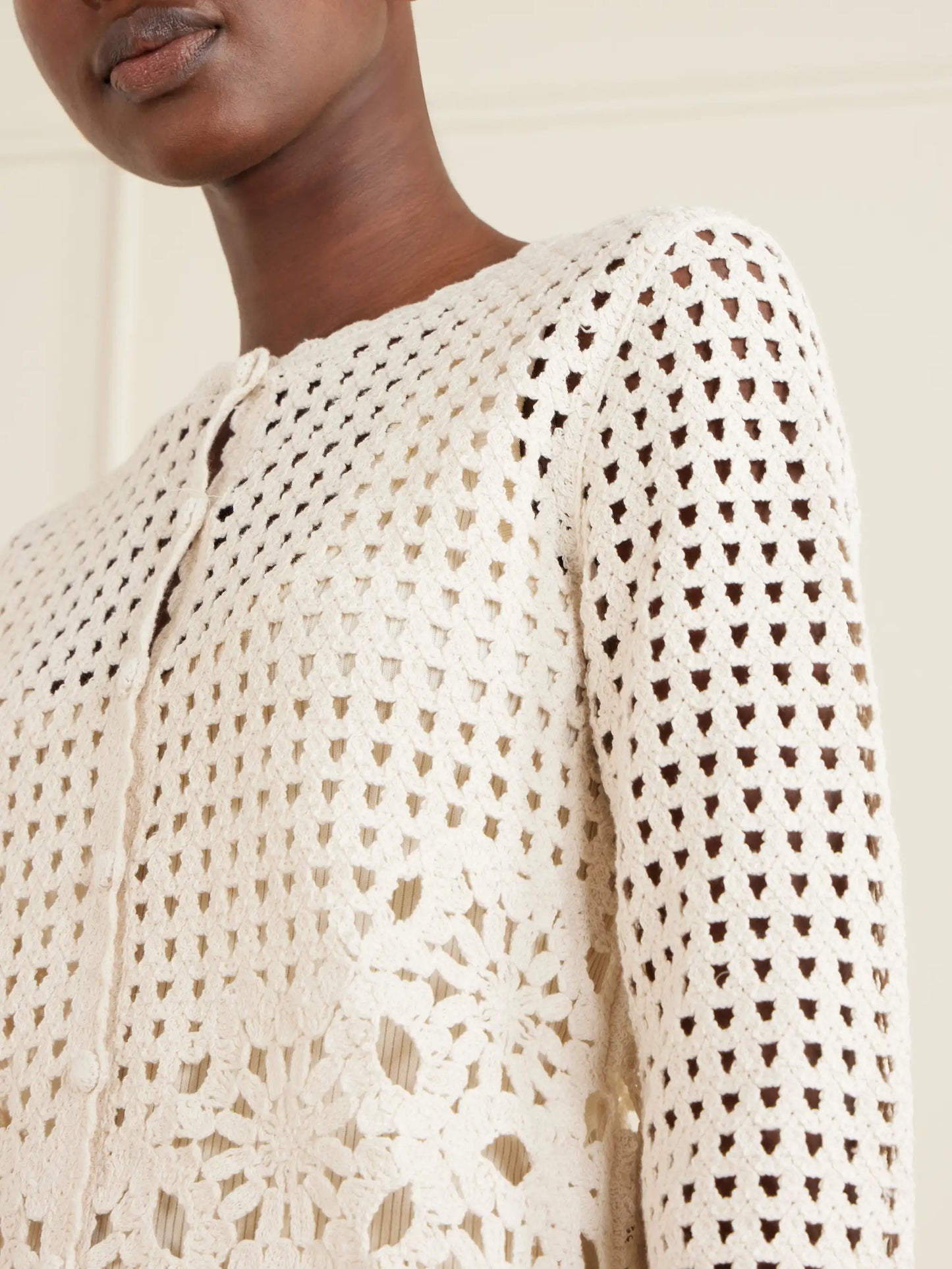 The Postcard Crocheted Cotton Cardigan
