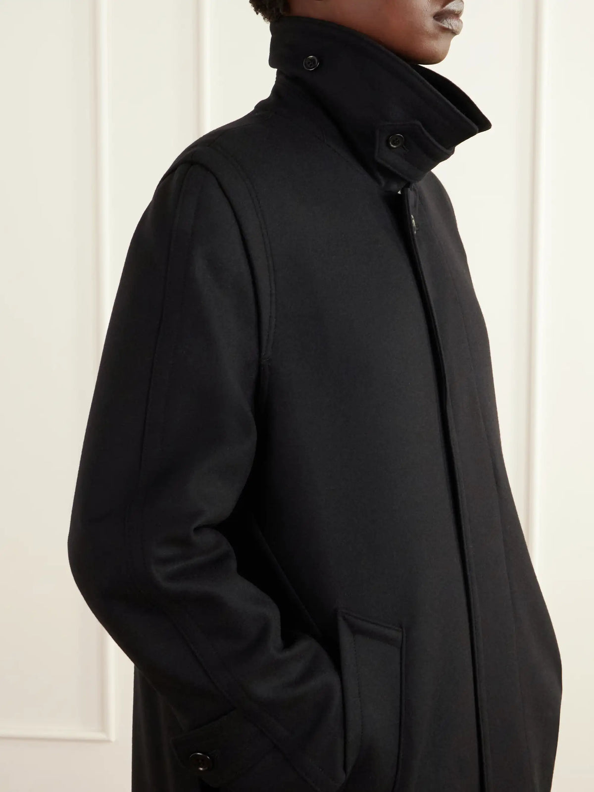 RIER Loden Felted Virgin Wool Coat