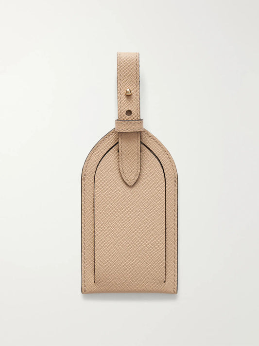 Smythson Panama Leather Luggage Tag