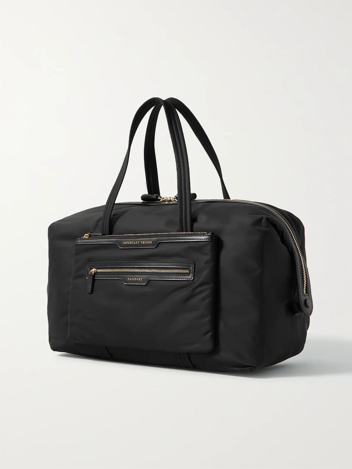Inflight Leather-trimmed Econyl Weekend Bag