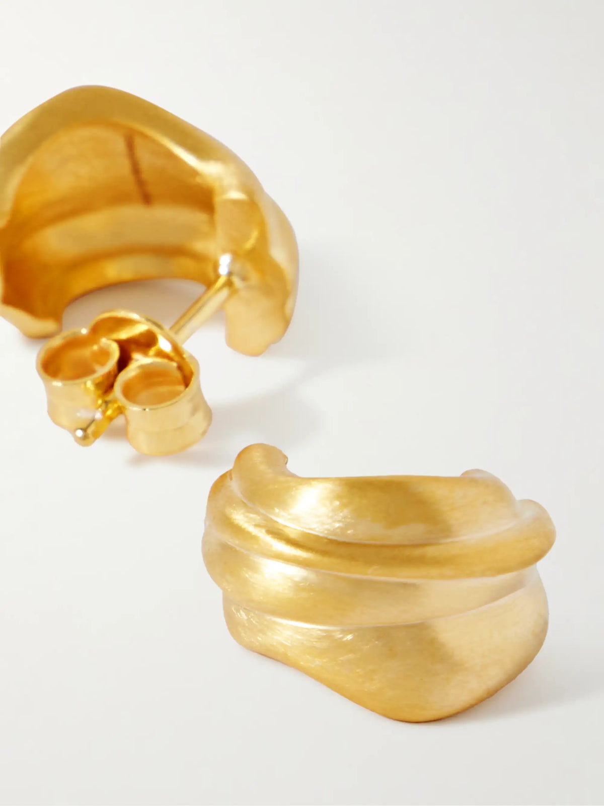 Recycled Gold Vermeil Hoop Earrings