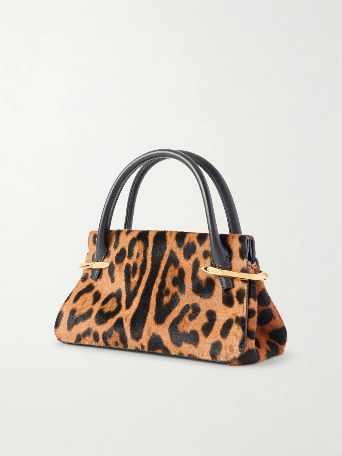 Pinch Mini Embellished Leopard-print Calf-hair Shoulder Bag