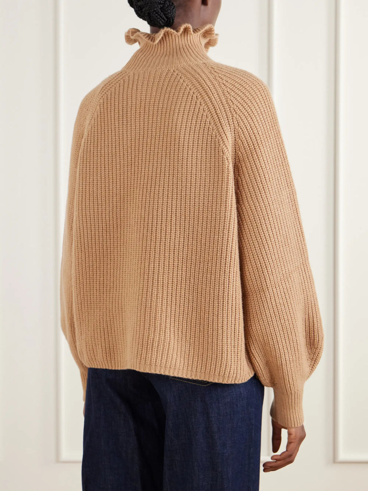 Max Mara Pontile Ribbed Wool And Cashmere-blend Turtleneck Sweater