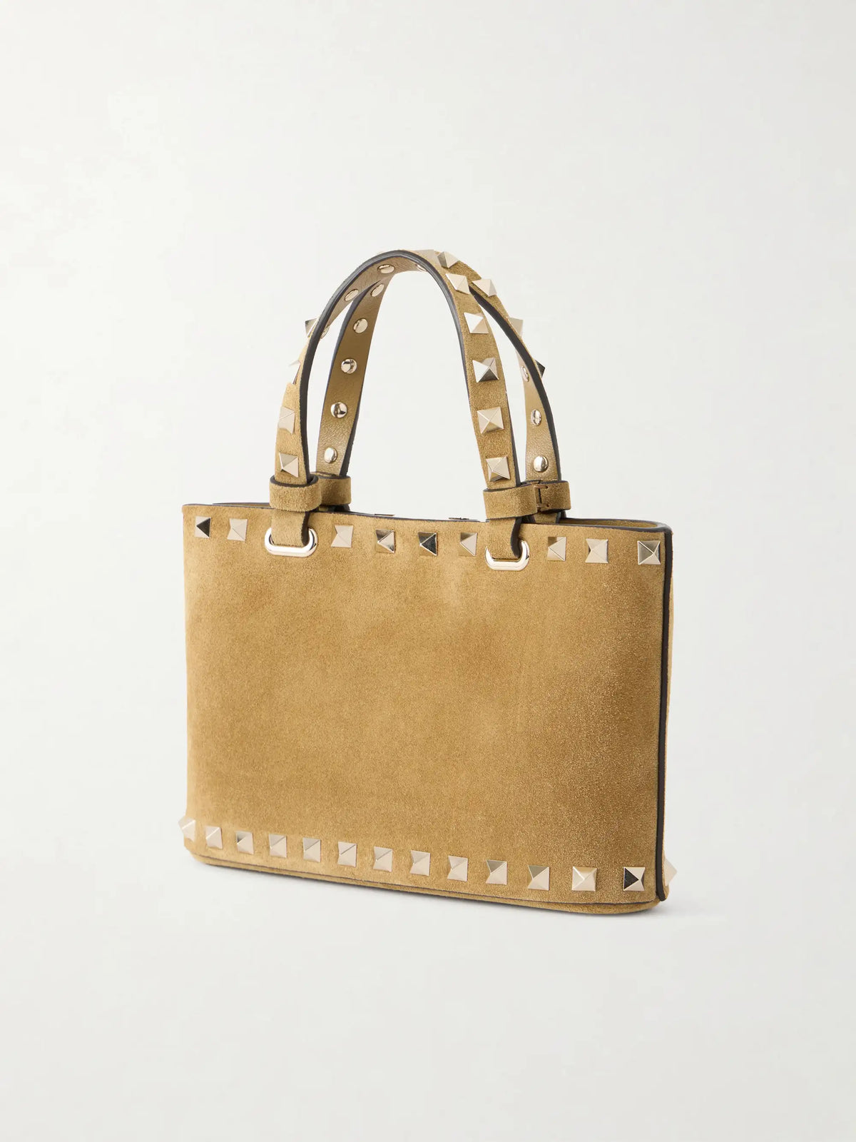 Rockstud Mini Embellished Suede Tote