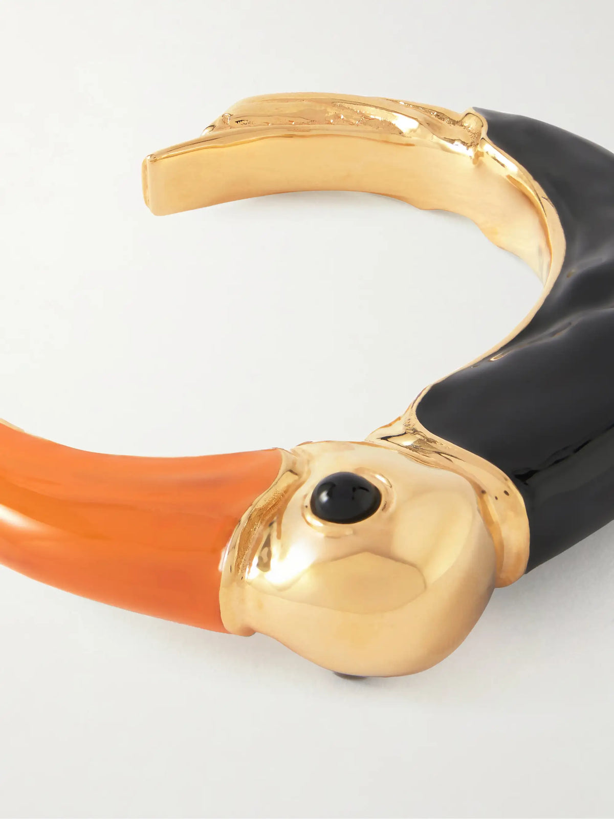 Gold-tone, Enamel And Resin Cuff