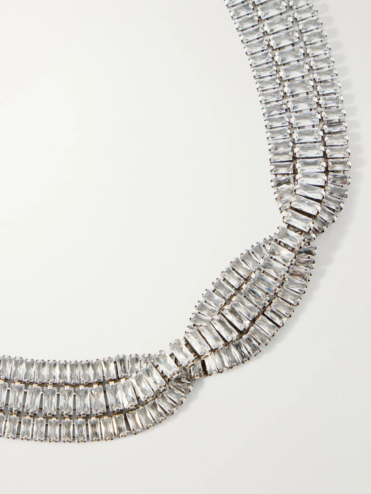 ISABEL MARANT Cara Crystal-embellished Silver-tone Necklace