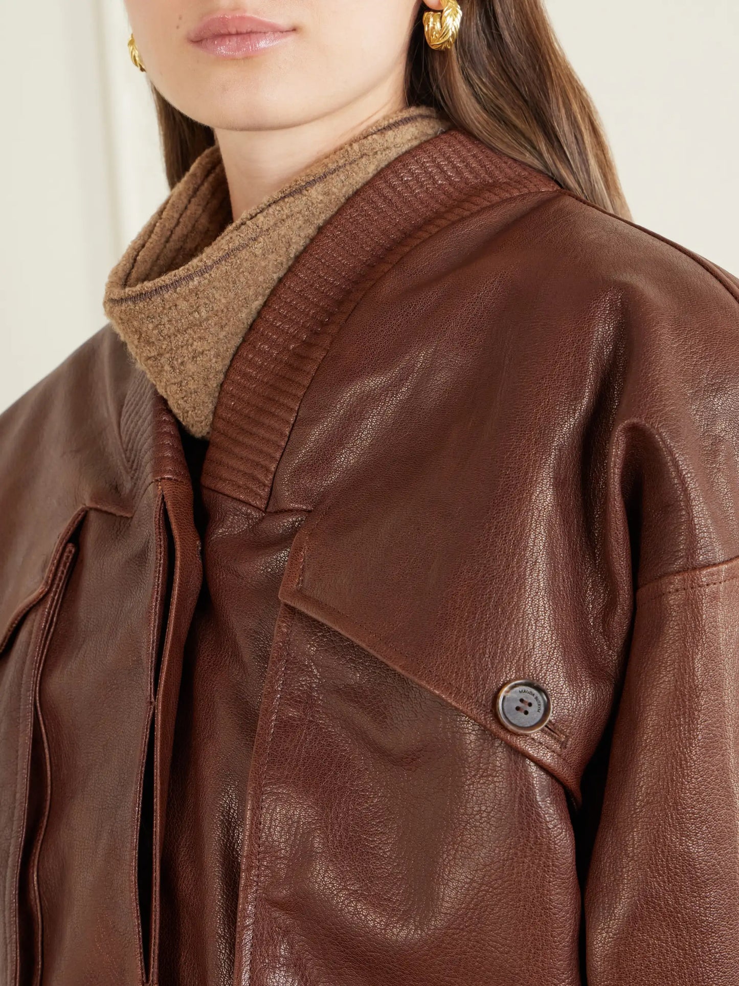 Cropped Leather Jacket