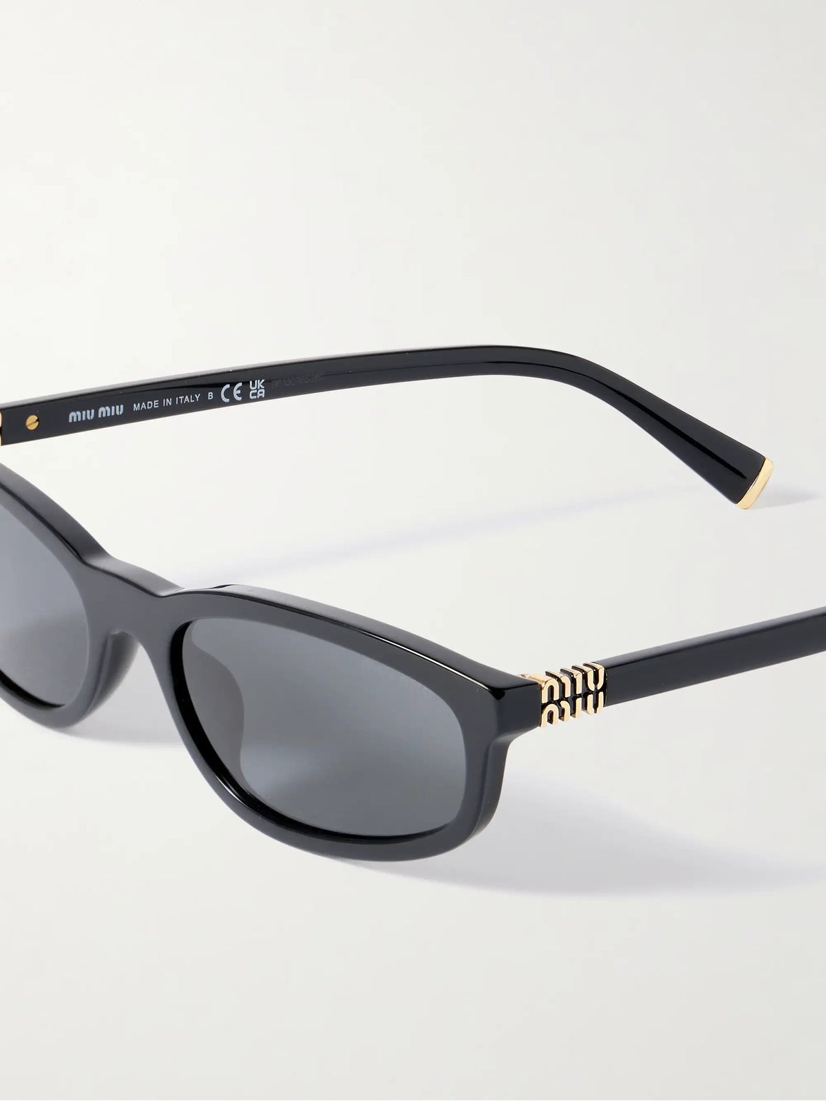 Miu Miu Eyewear Oval-frame Acetate Sunglasses