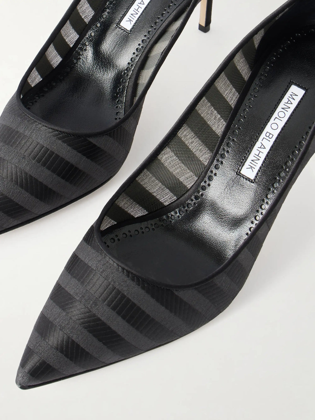 Bb 70 Striped Mesh Pumps