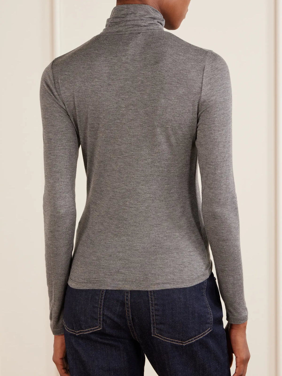 Nili Lotan Keria Stretch-jersey Turtleneck Top