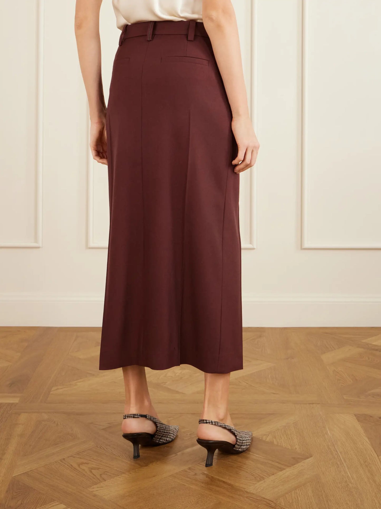 Wool Midi Skirt
