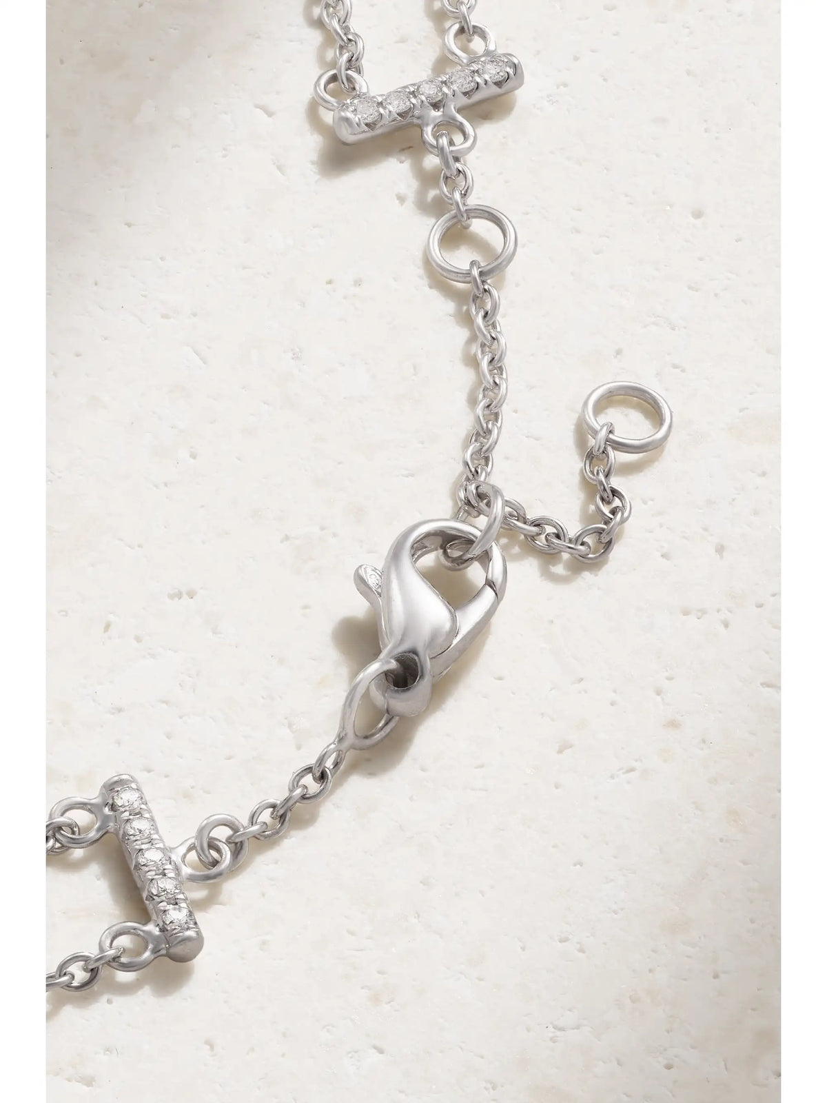 Lotus By De Beers 18-karat White Gold Diamond Bracelet