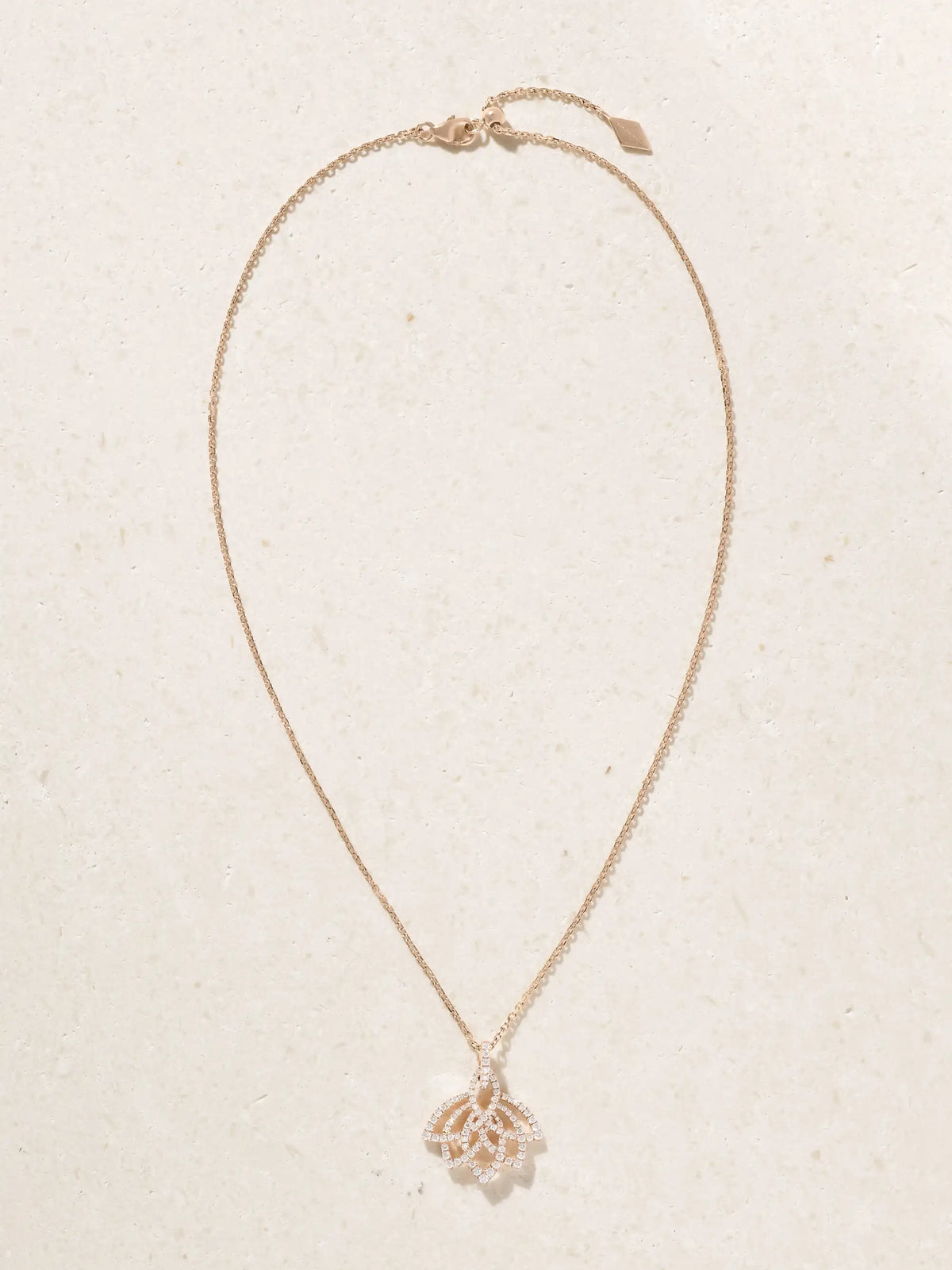 18-karat Rose Gold And Diamond Necklace