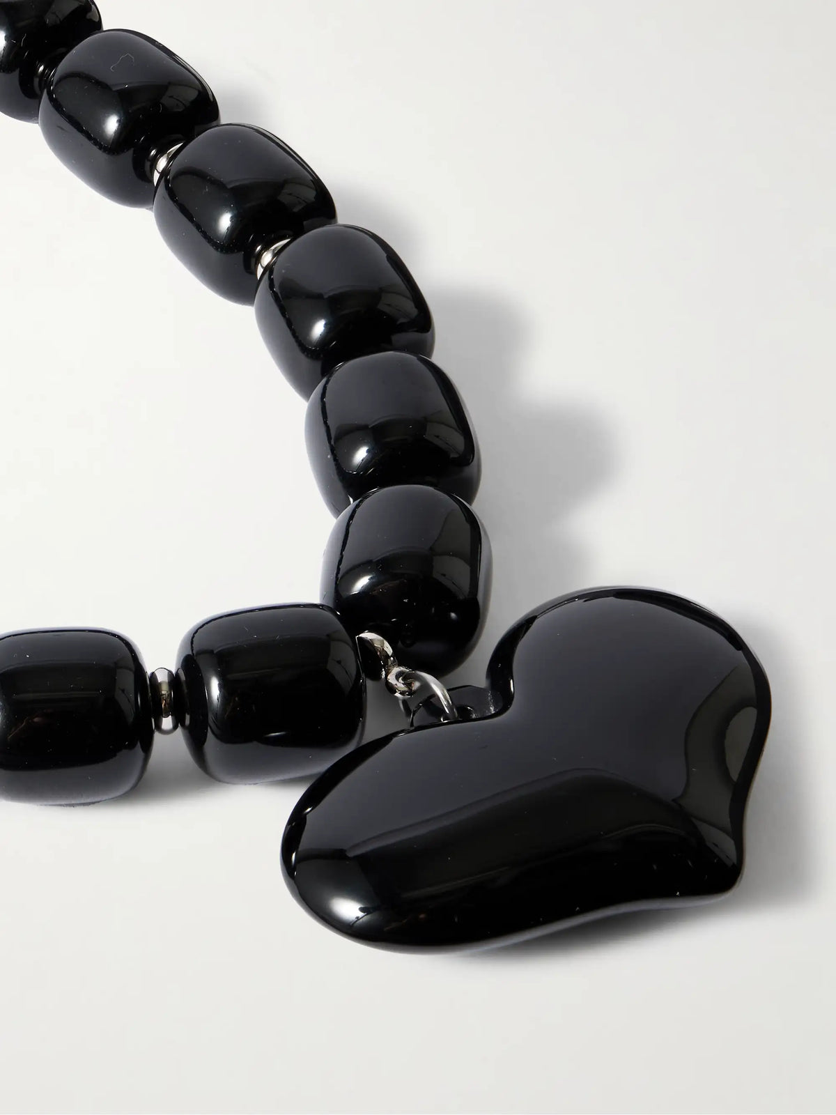 Amore Silver-tone Resin Necklace