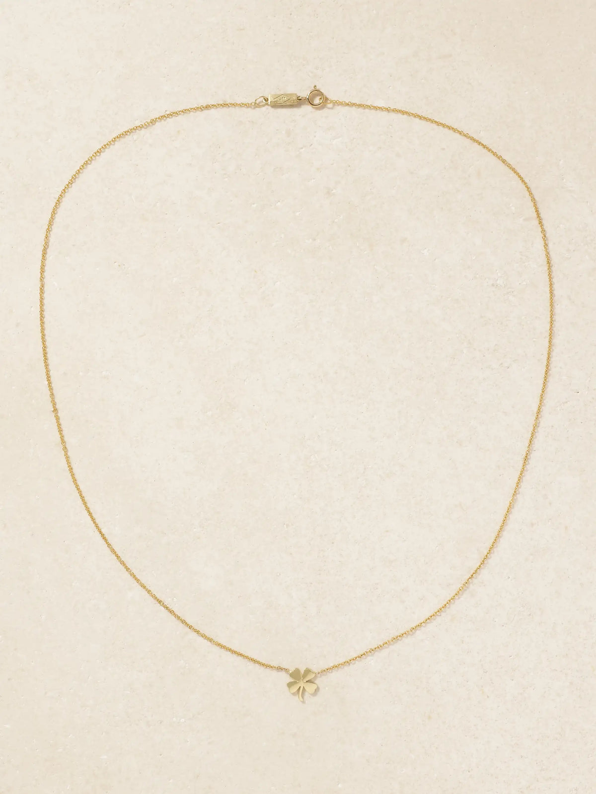Mini Clover 18-karat Gold Necklace