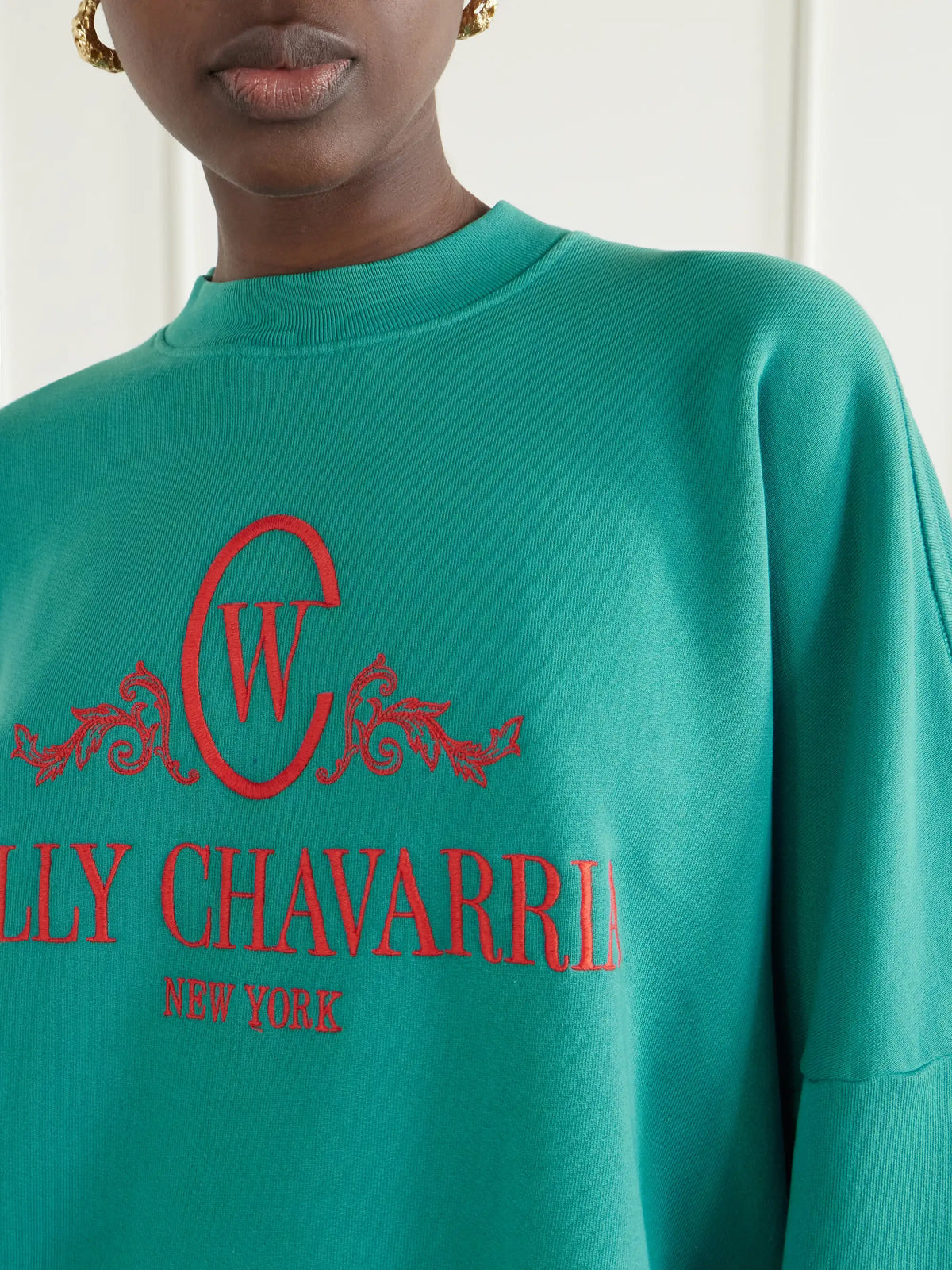 Willy Chavarria Chavantino Logo-embroidered Cotton-jersey Sweatshirt