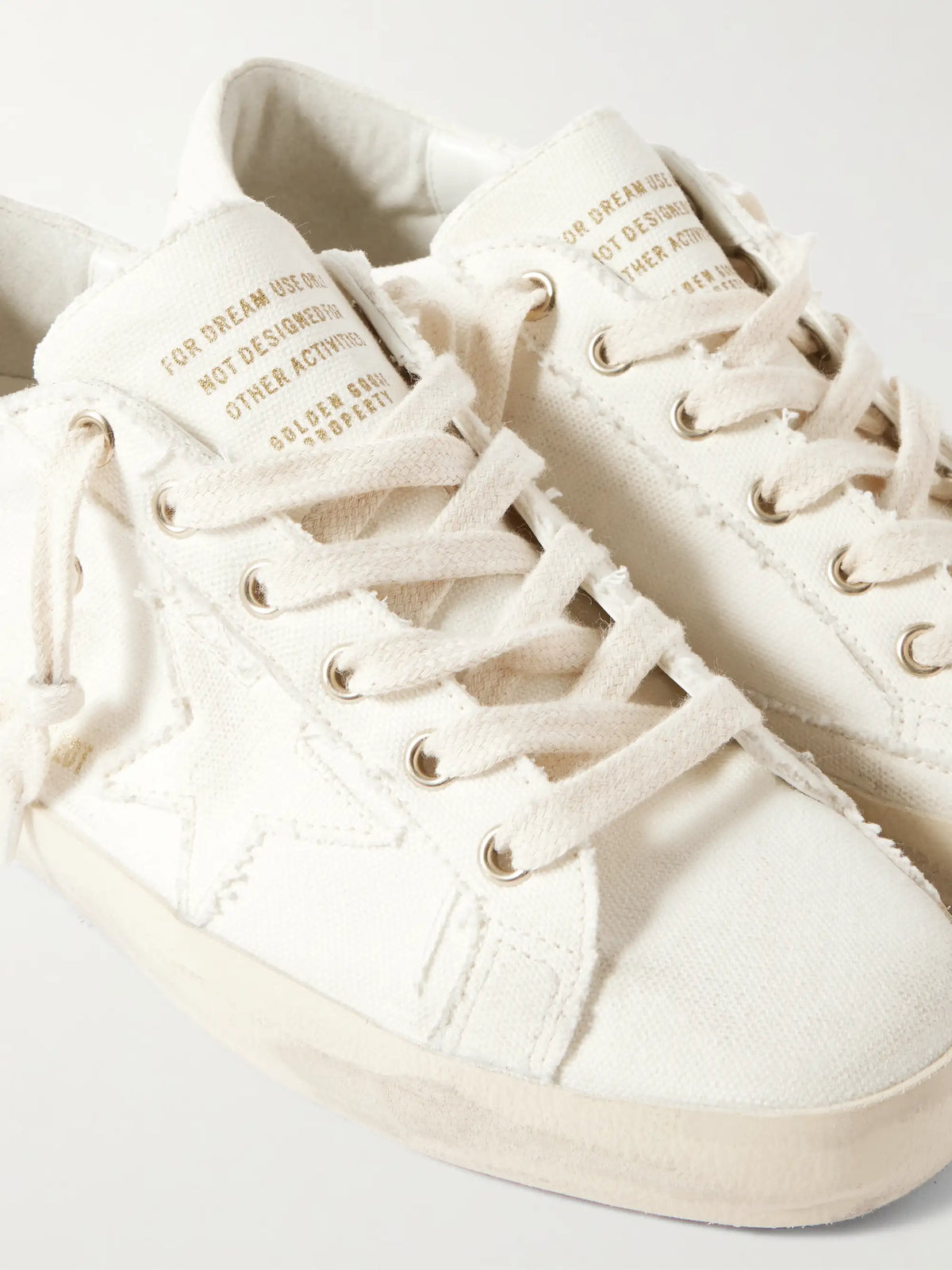 Super-star Distressed Canvas Sneakers
