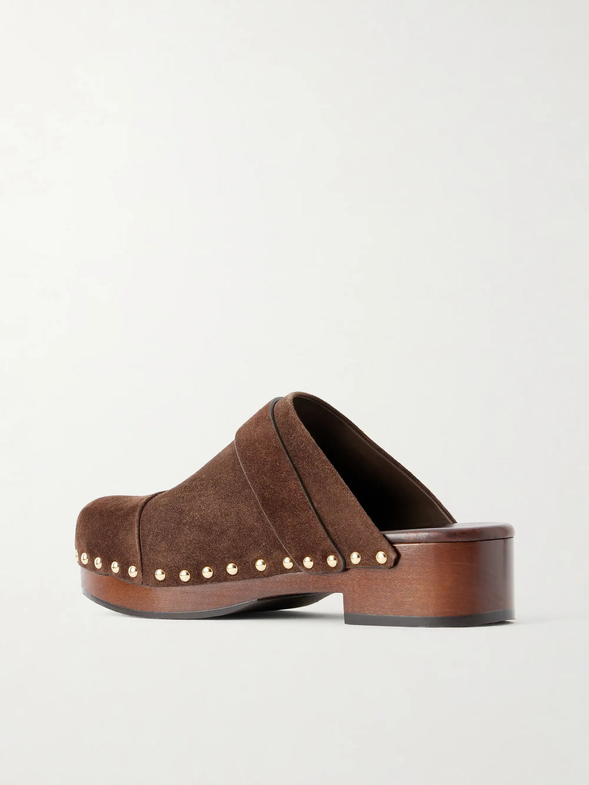 Jeannette Embellished Suede Clogs