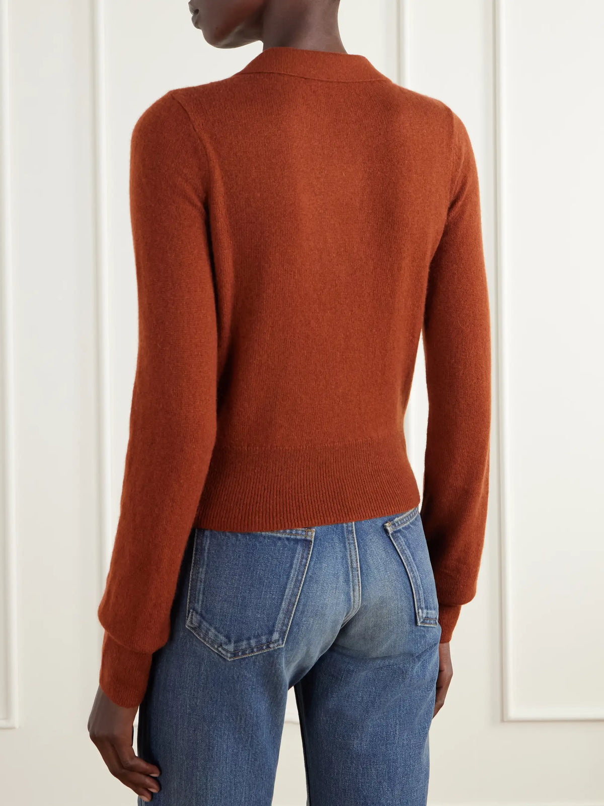 ÉTERNE Vance Cashmere Polo Sweater