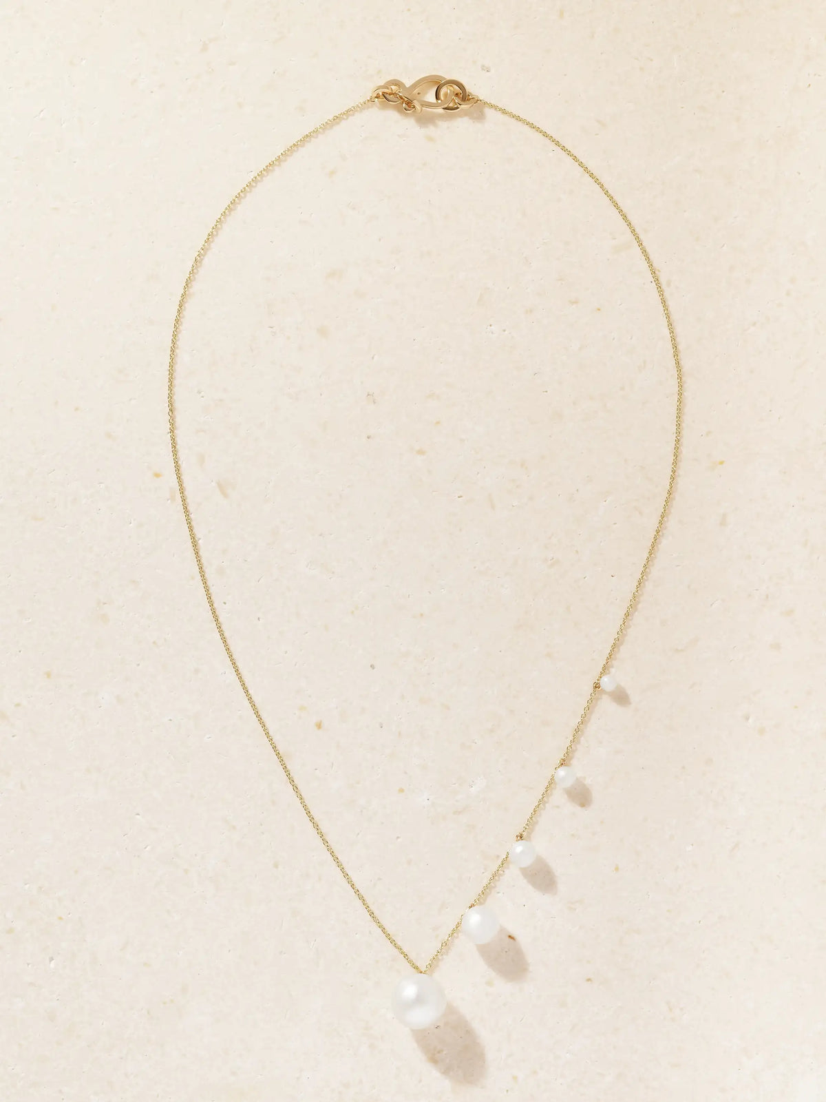 Lou Esemble 14-karat Recycled Gold Pearl Necklace