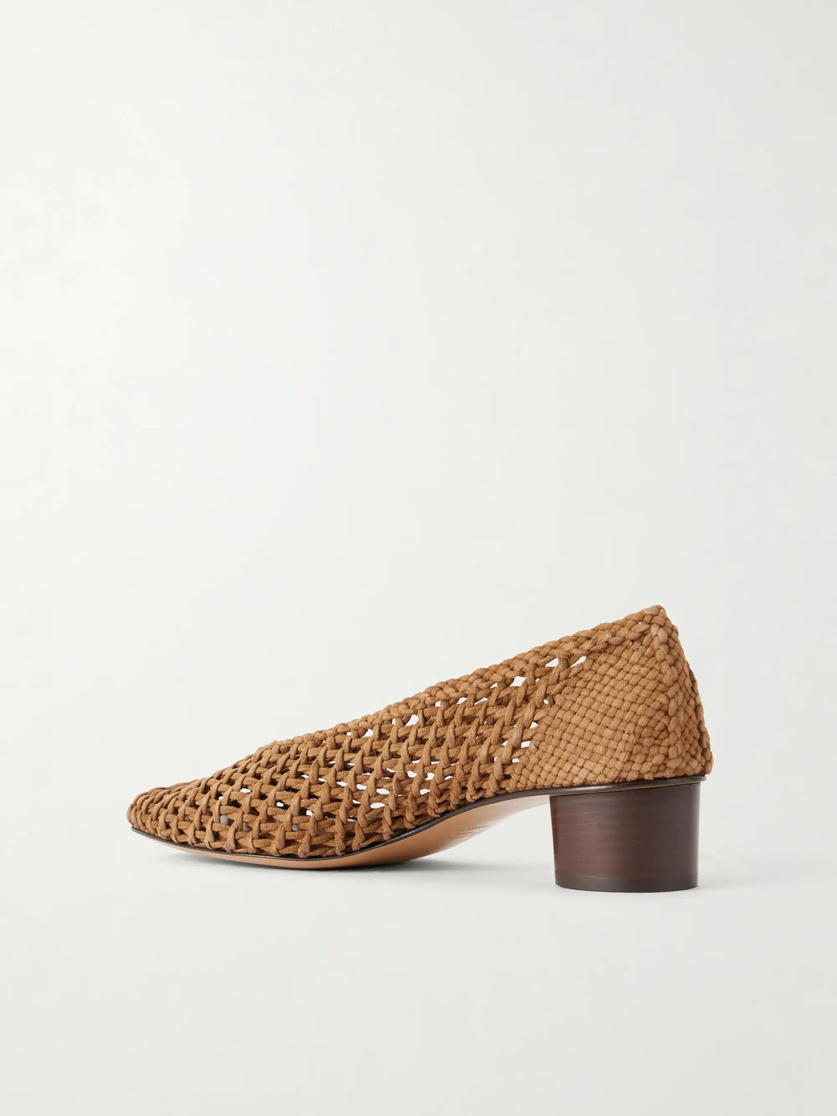 Woven 40 Suede Pumps