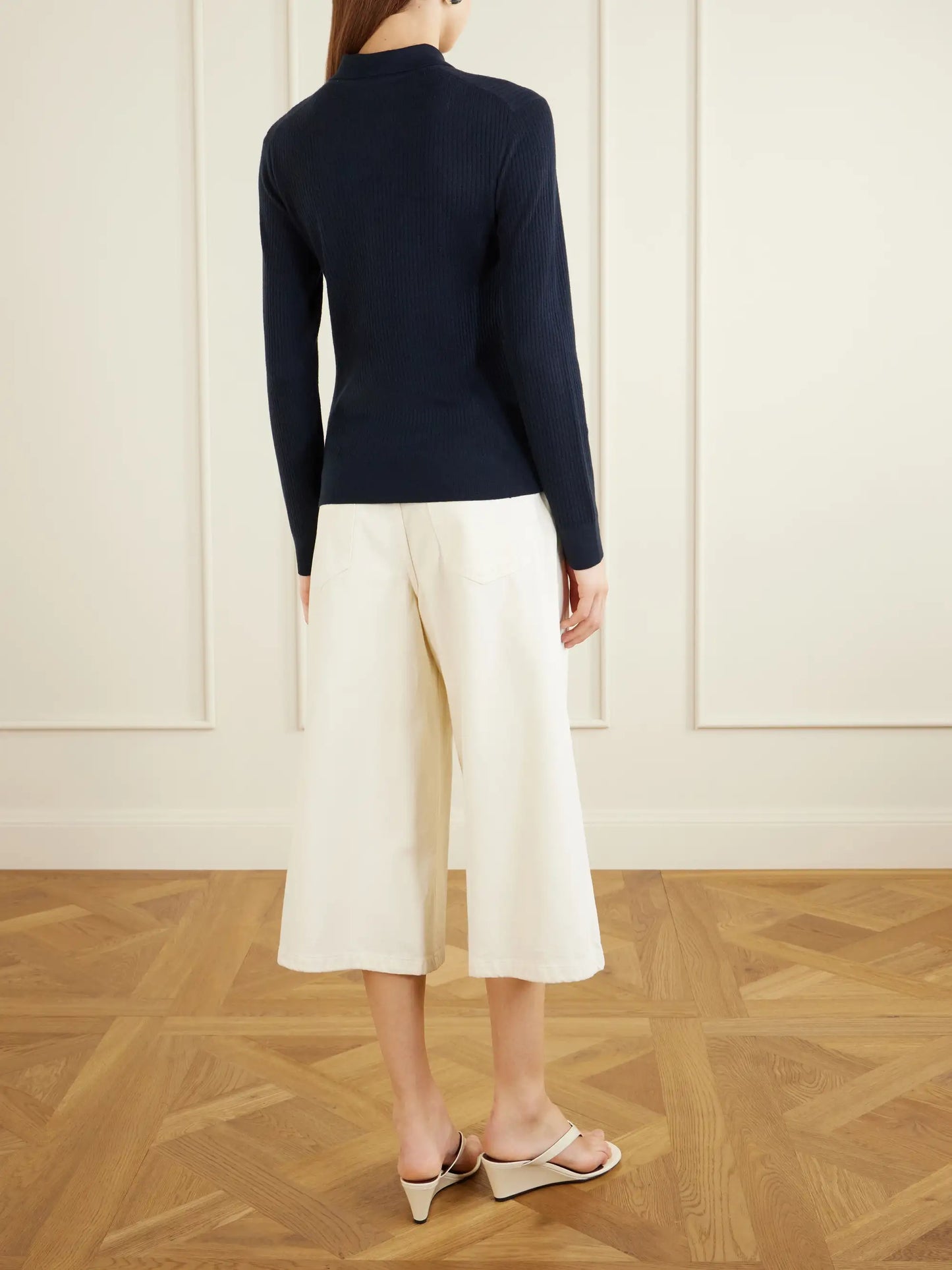 Agata Ribbed Cashmere Cardigan