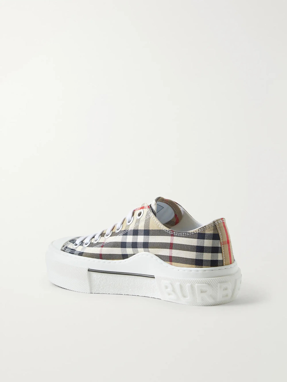 Checked Canvas Sneakers