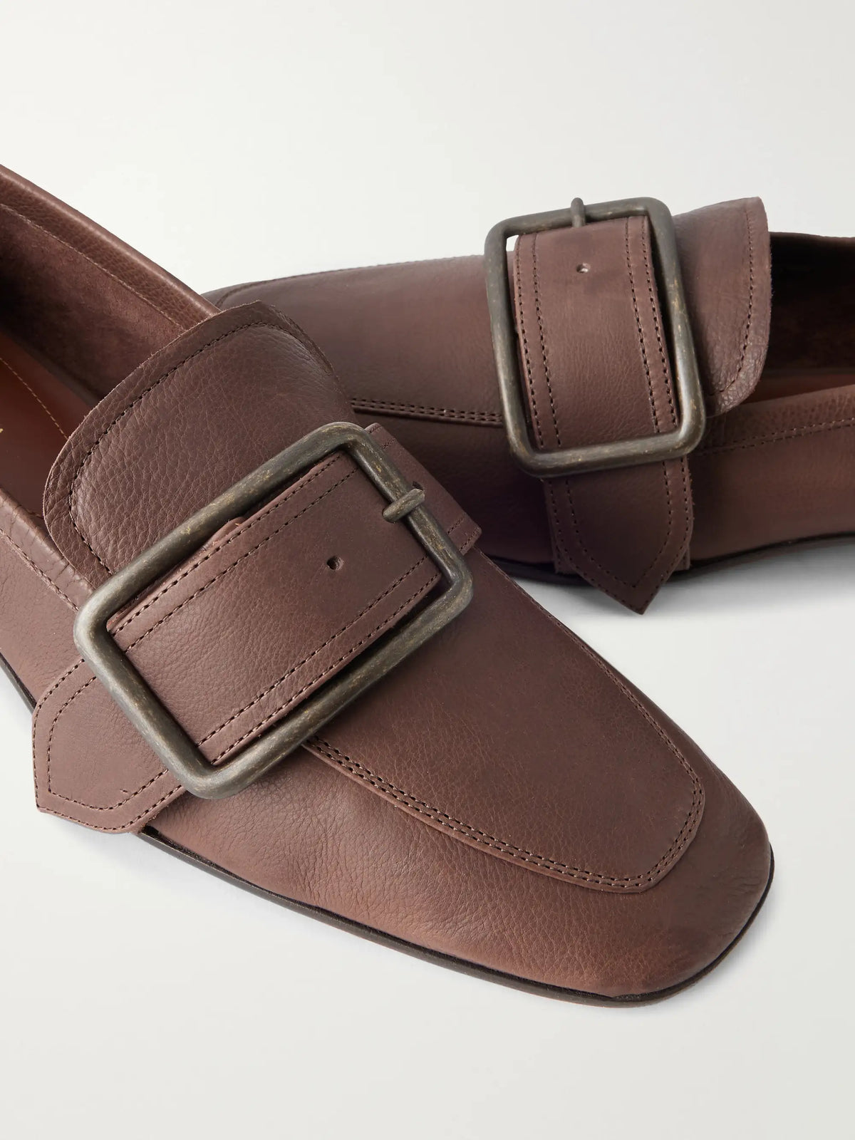 Dries Van Noten Buckle-detailed Leather Loafers