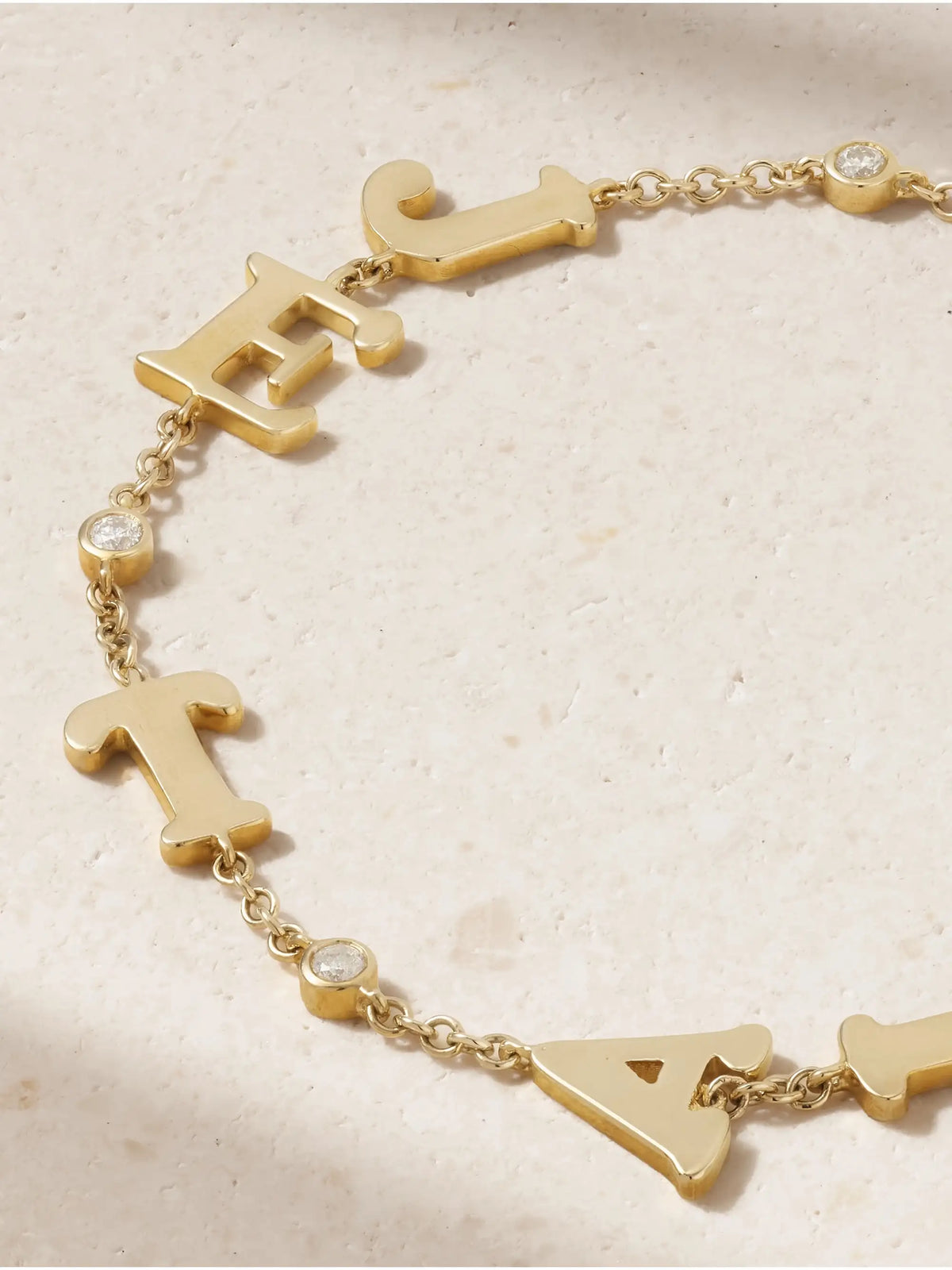 Je T'aime 9-karat Gold Diamond Bracelet