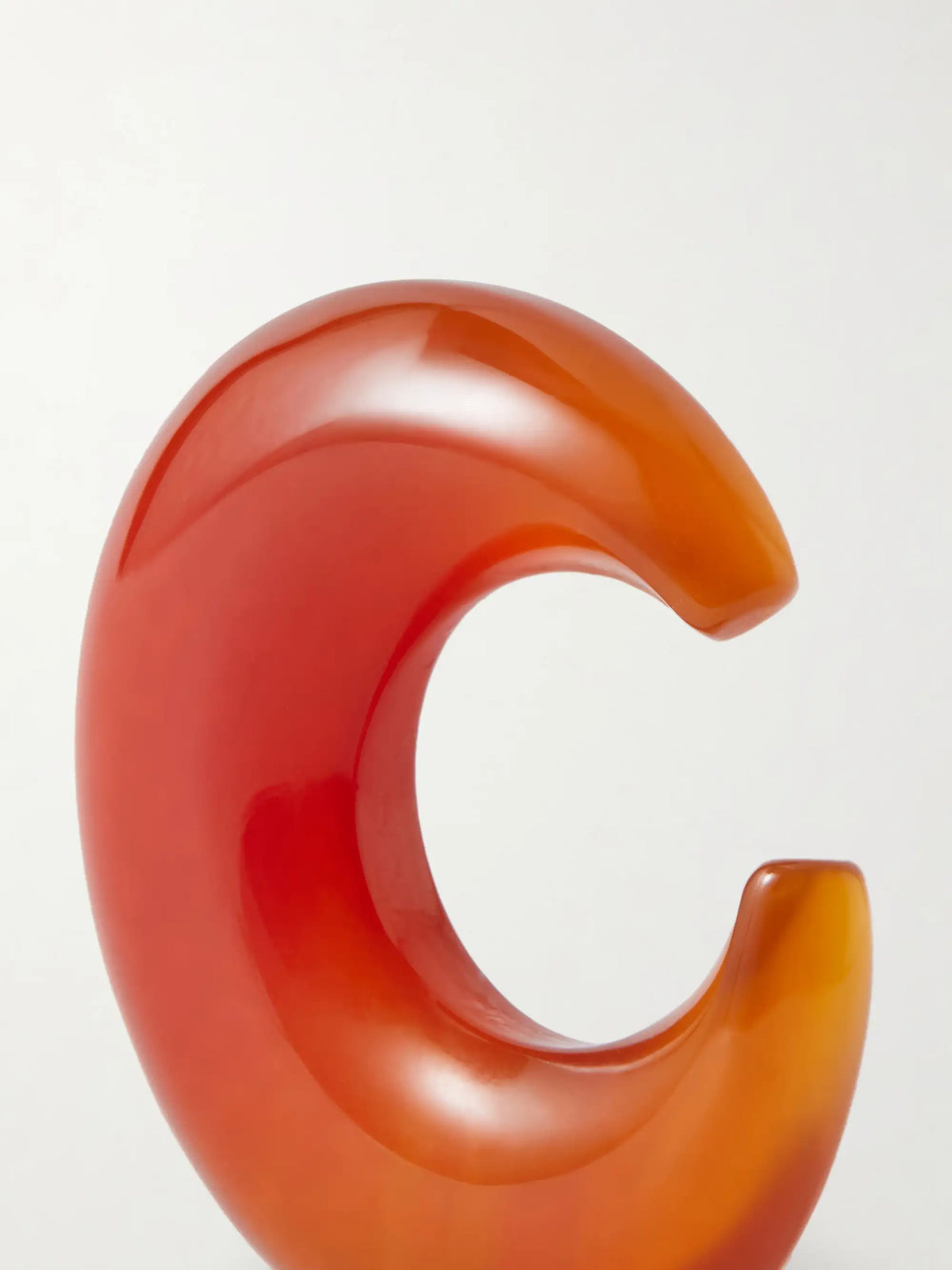 Carnelian Discus Ear Cuff