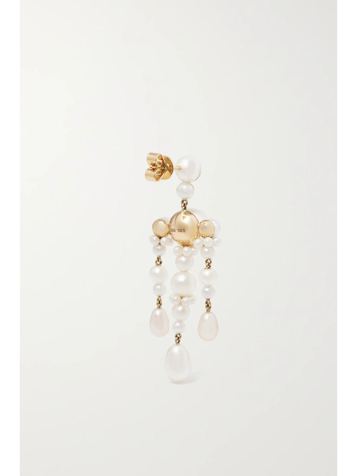 Jardin De Perle 14-karat Gold Pearl Single Earring