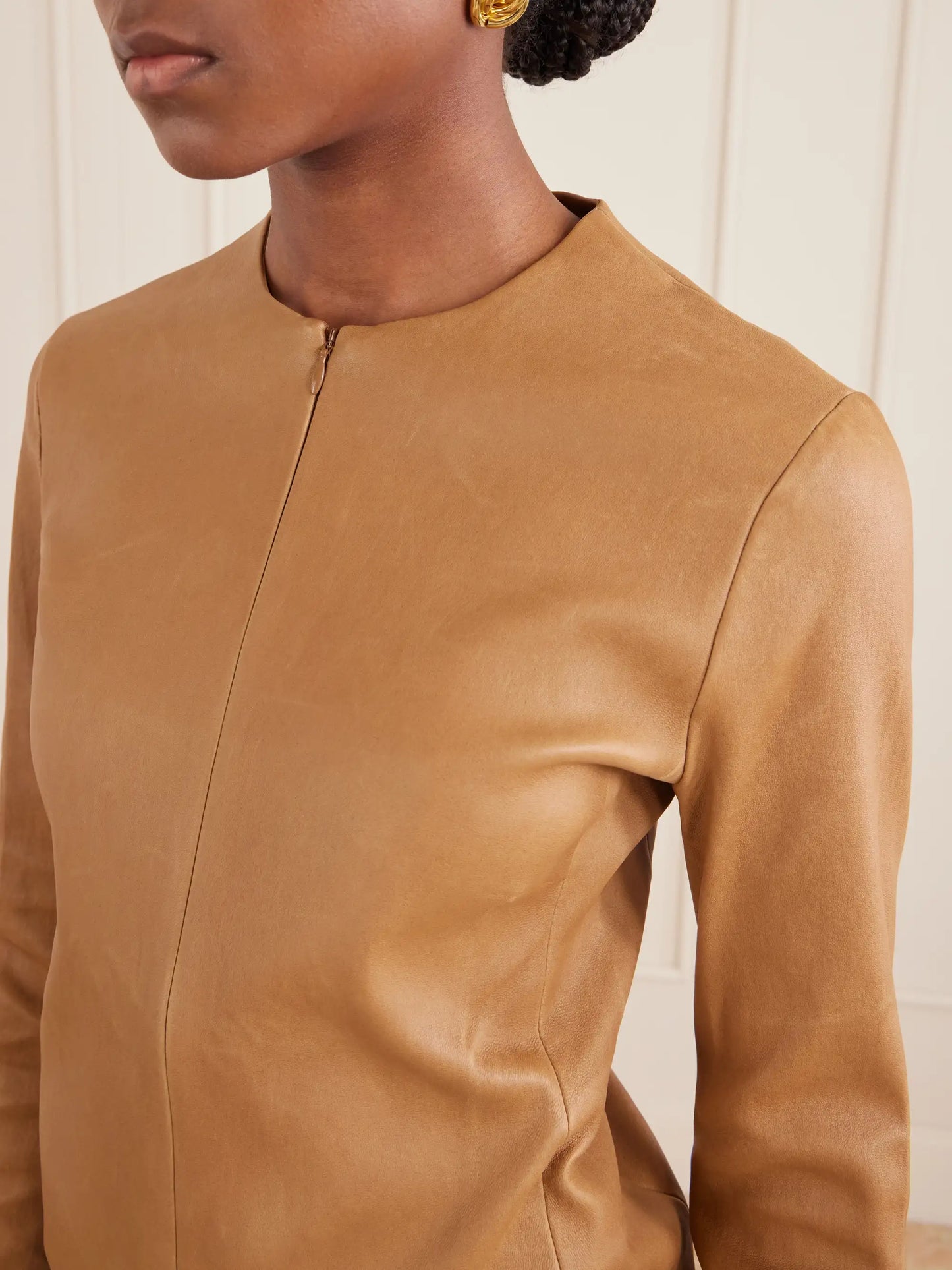 Imany Leather Top